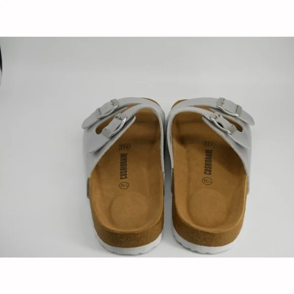 Silver Cushionaire cork footbed sandals Women's Size: 11M - Picture 6 of 11